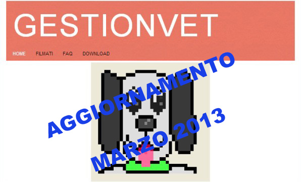 GestionVet: aggiornamento di Marzo 2013